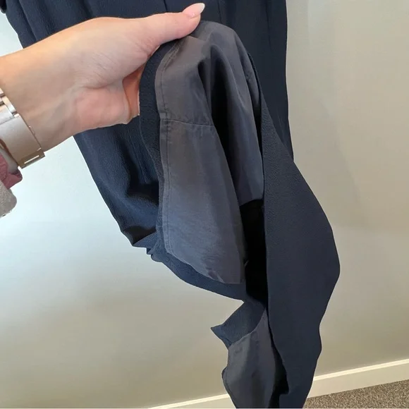 Valentino Miss V Vintage 1980s Navy Pencil Dress SZ 44 Medium - Picture 5 of 9